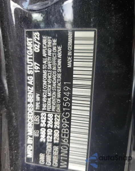 2023 Mercedes-Benz Glc Coupe 43 4Matic Amg из США, поврежденный, VIN W1N0J6EB9PG159491